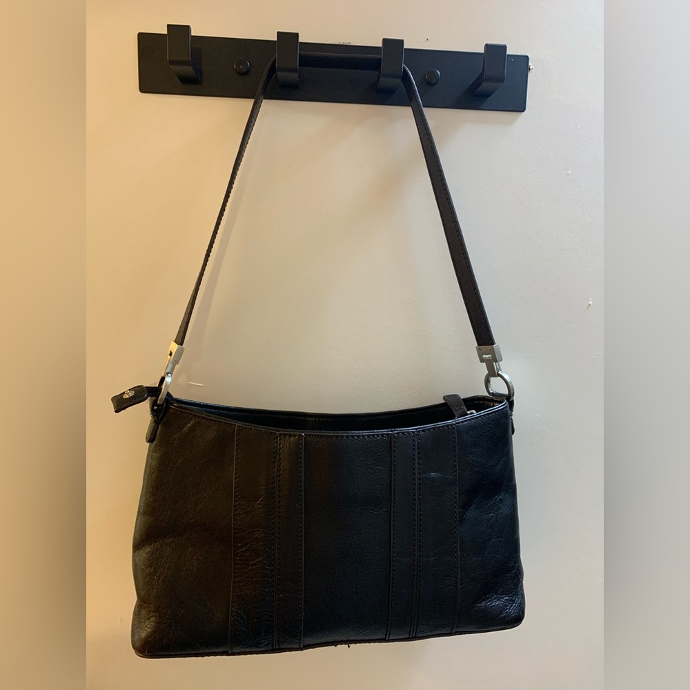 Vintage Etienne Aigner Chic Black Leather Shoulder Bag like new - Picture 3 of 16